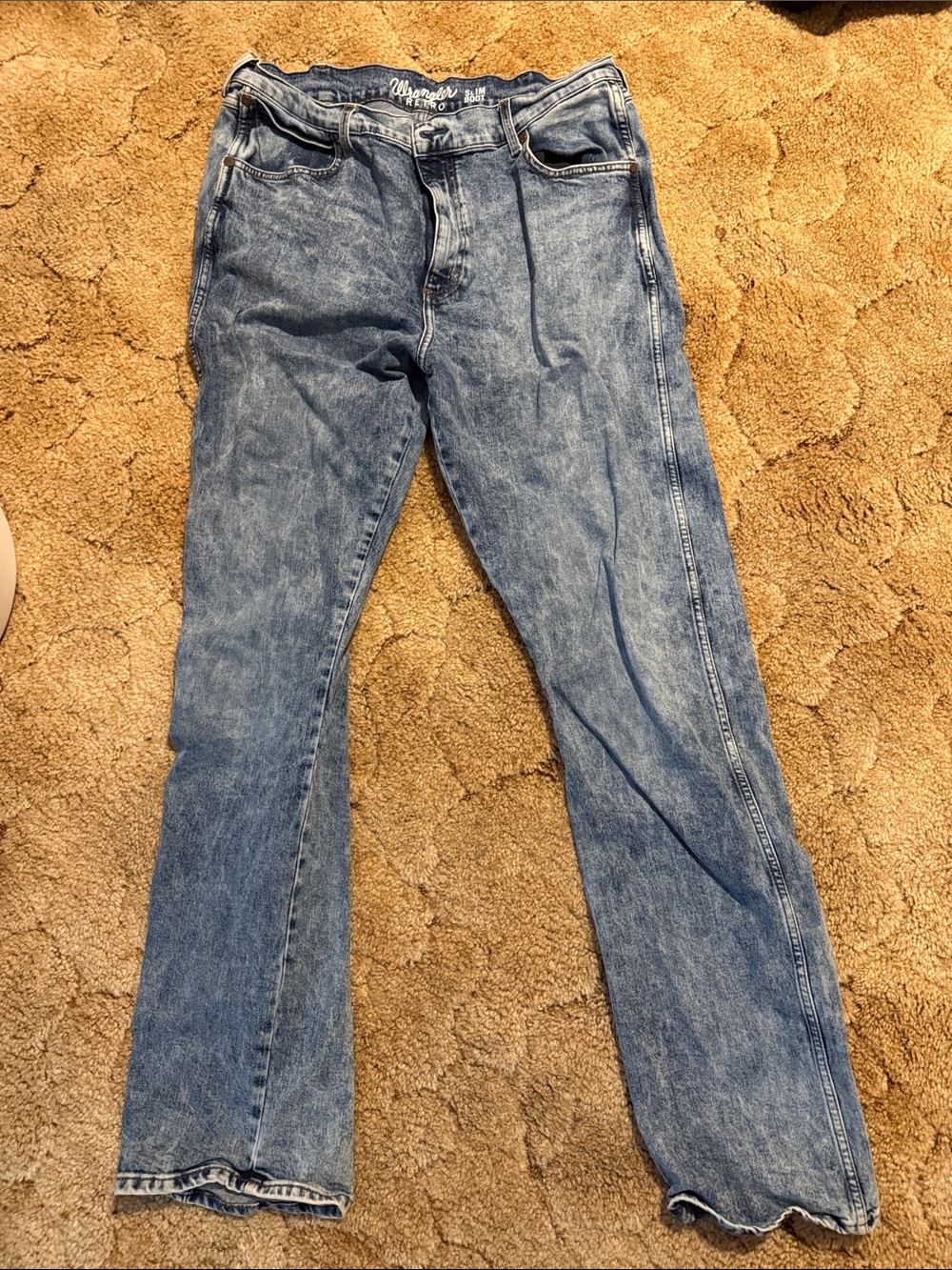 Wrangler Light Blue Denim Straight Leg Jeans